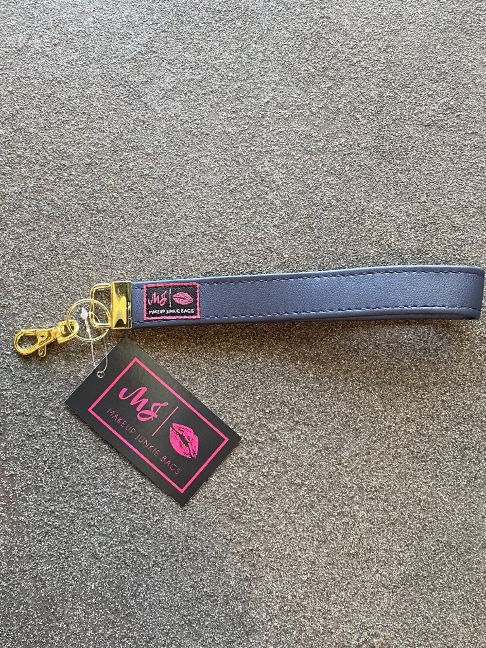Makeup Junkie Game Day Wrist Strap - Navy